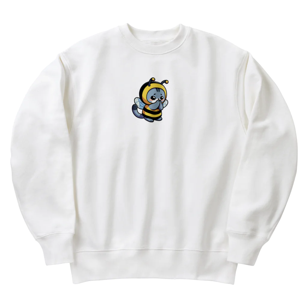 きぐるみあにまるず！のごめんなさいする着ぐるみネコ Heavyweight Crew Neck Sweatshirt