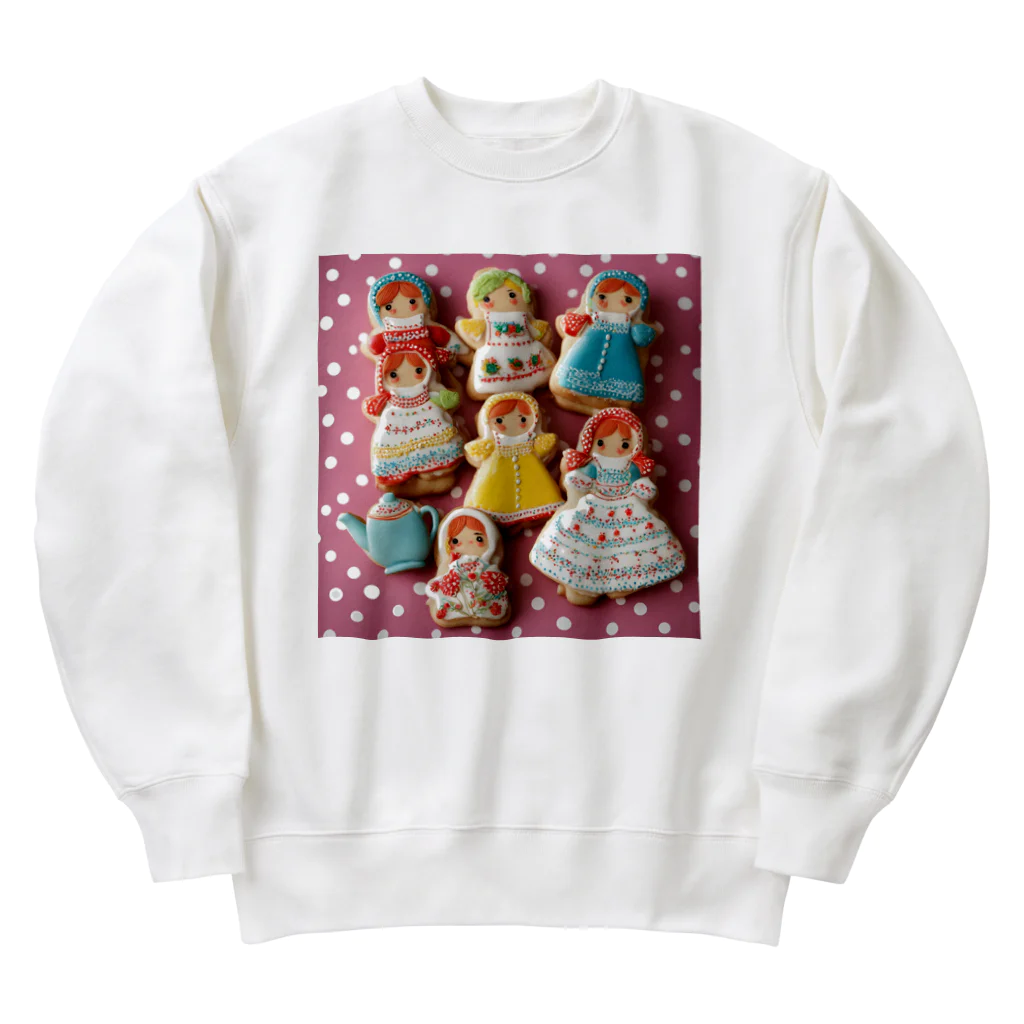 HOSHI-TANEKO🌠の🍰おやつの時間だよ～🫖✨ Heavyweight Crew Neck Sweatshirt