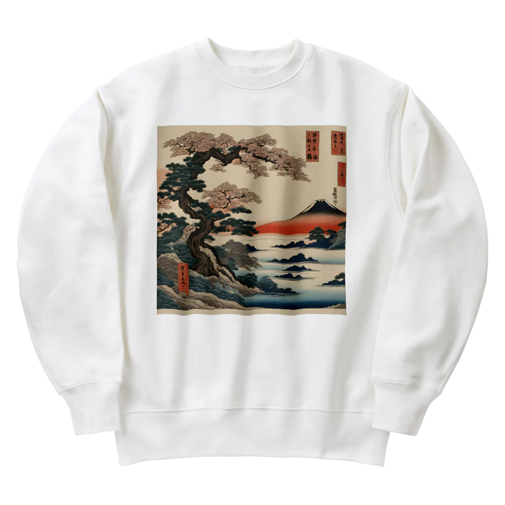 8890の浮世絵 Heavyweight Crew Neck Sweatshirt