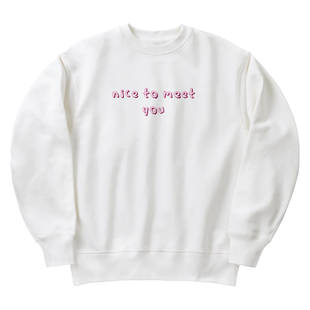 ミヤさんのnice to meet you Heavyweight Crew Neck Sweatshirt