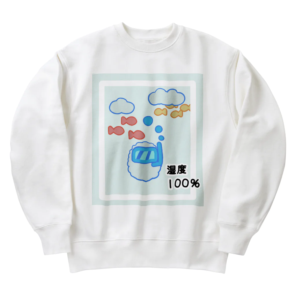 しりとりの湿度100％ Heavyweight Crew Neck Sweatshirt