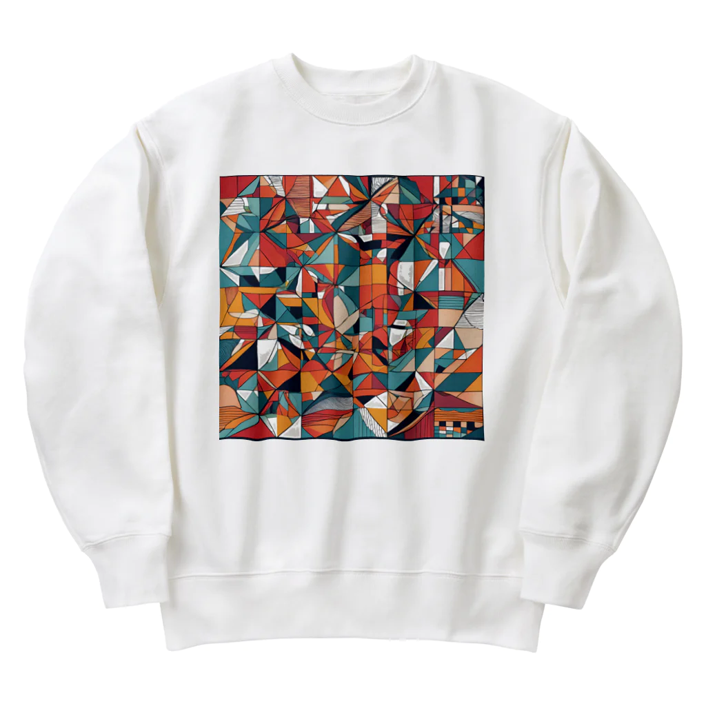 8890の幾何学 Heavyweight Crew Neck Sweatshirt