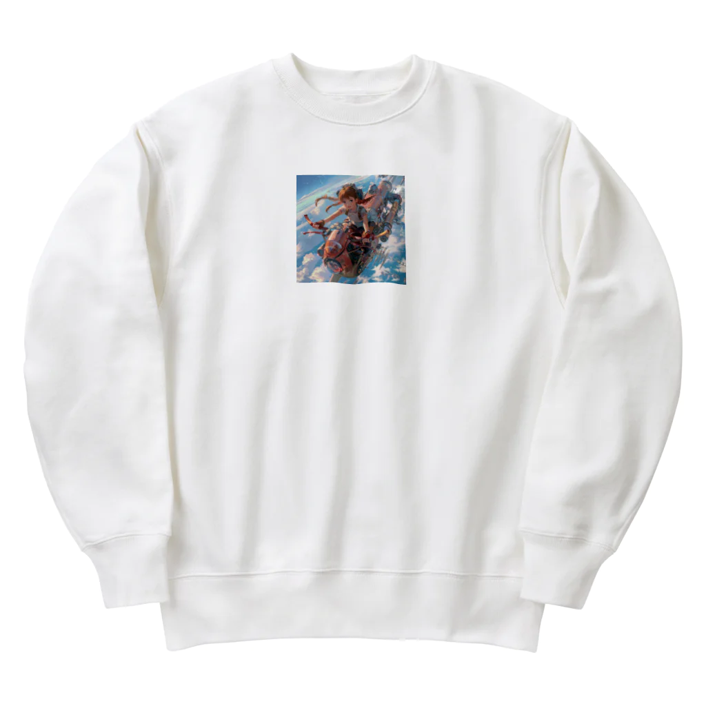 AQUAMETAVERSEのフライングバイク　Tomoe bb 2712 Heavyweight Crew Neck Sweatshirt