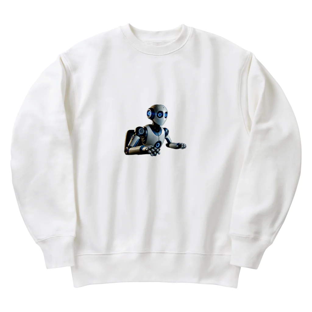 ETOWA_TOWAの未来都市の監視センターで働くルクス Heavyweight Crew Neck Sweatshirt