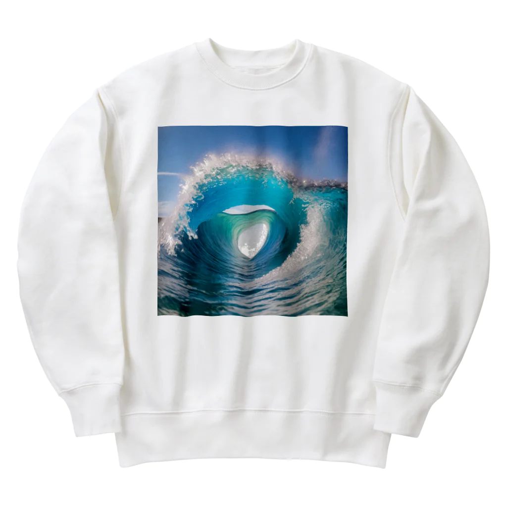 raimu-の癒しの波 Heavyweight Crew Neck Sweatshirt