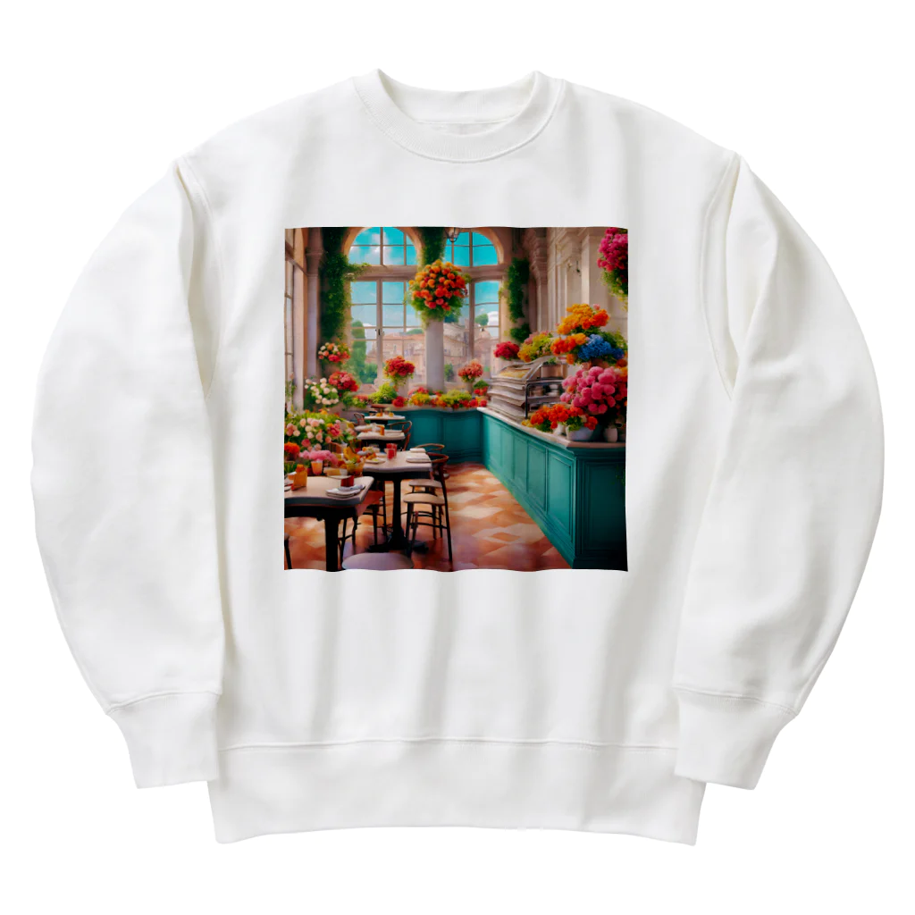 HOSHI-TANEKO🌠の🌺華やかな・カフェ☕✨ Heavyweight Crew Neck Sweatshirt