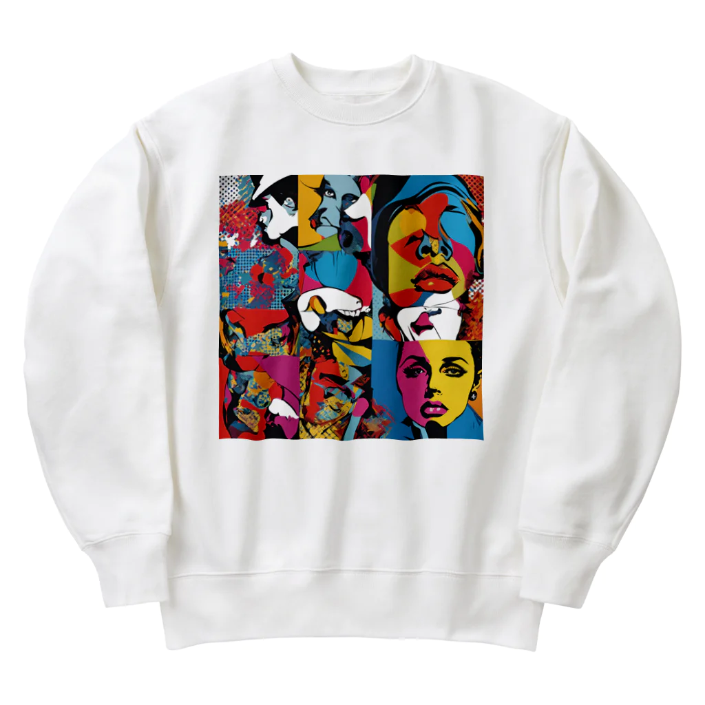 8890のポップアート Heavyweight Crew Neck Sweatshirt