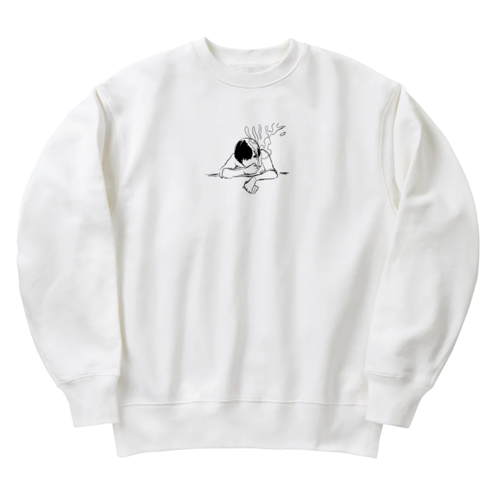 ダークゆうたの煙草を吸っている人 Heavyweight Crew Neck Sweatshirt