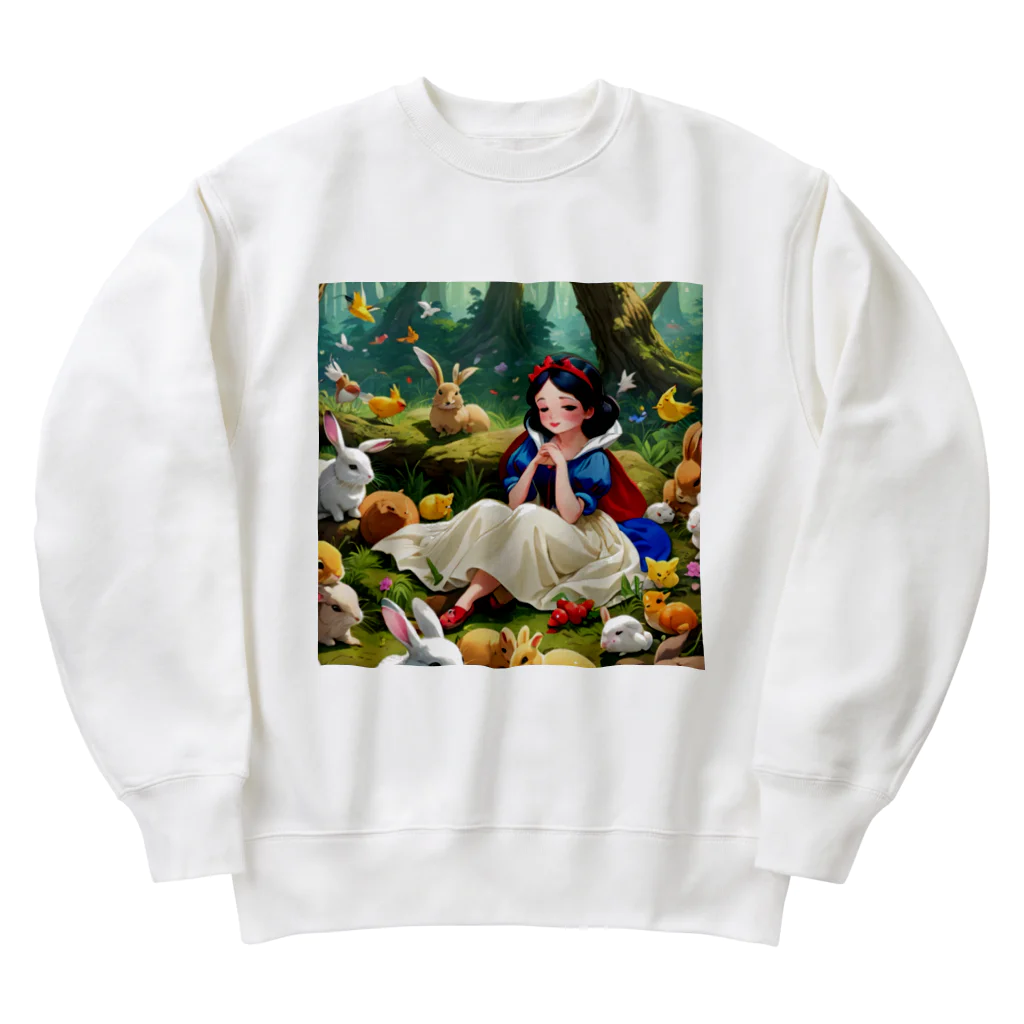 ぴよぴよショップの森の白雪姫 Heavyweight Crew Neck Sweatshirt