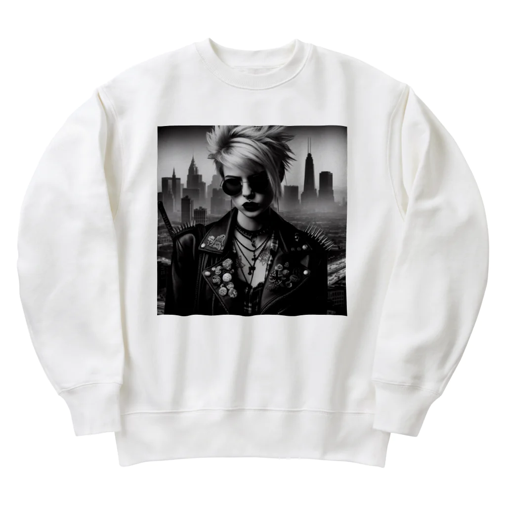 momonekokoのROCKな女性 Heavyweight Crew Neck Sweatshirt