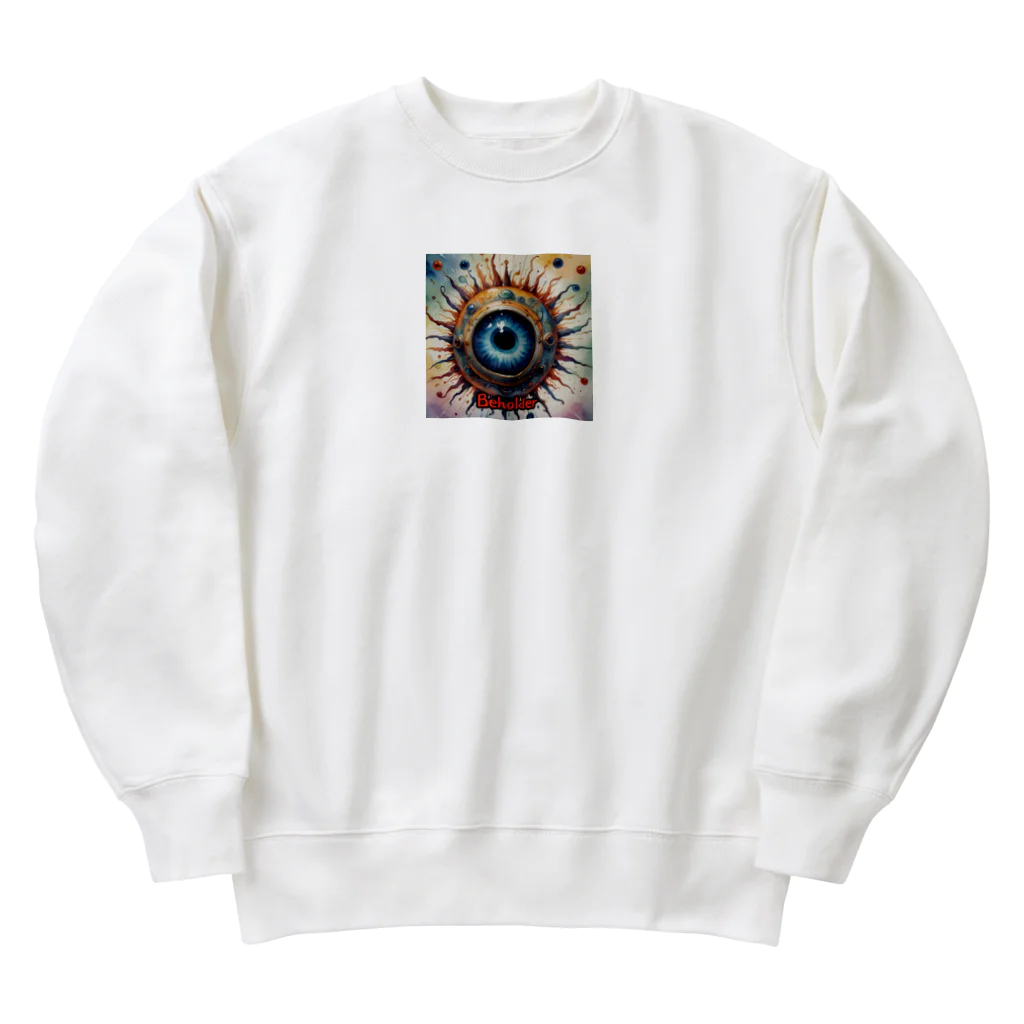 nkbg50のモンスターシリーズ（リアル）：Beholder Heavyweight Crew Neck Sweatshirt