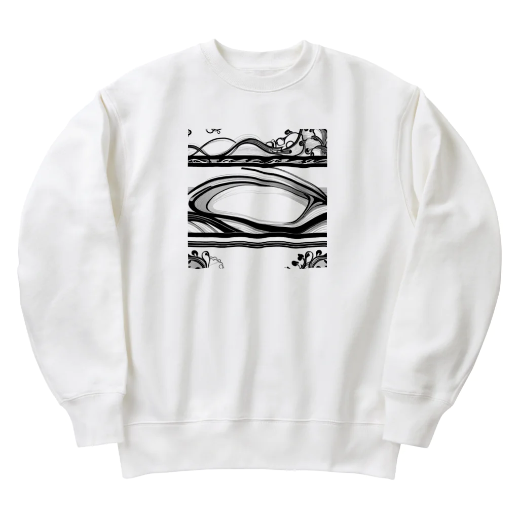 ZZRR12の波紋模様 Heavyweight Crew Neck Sweatshirt