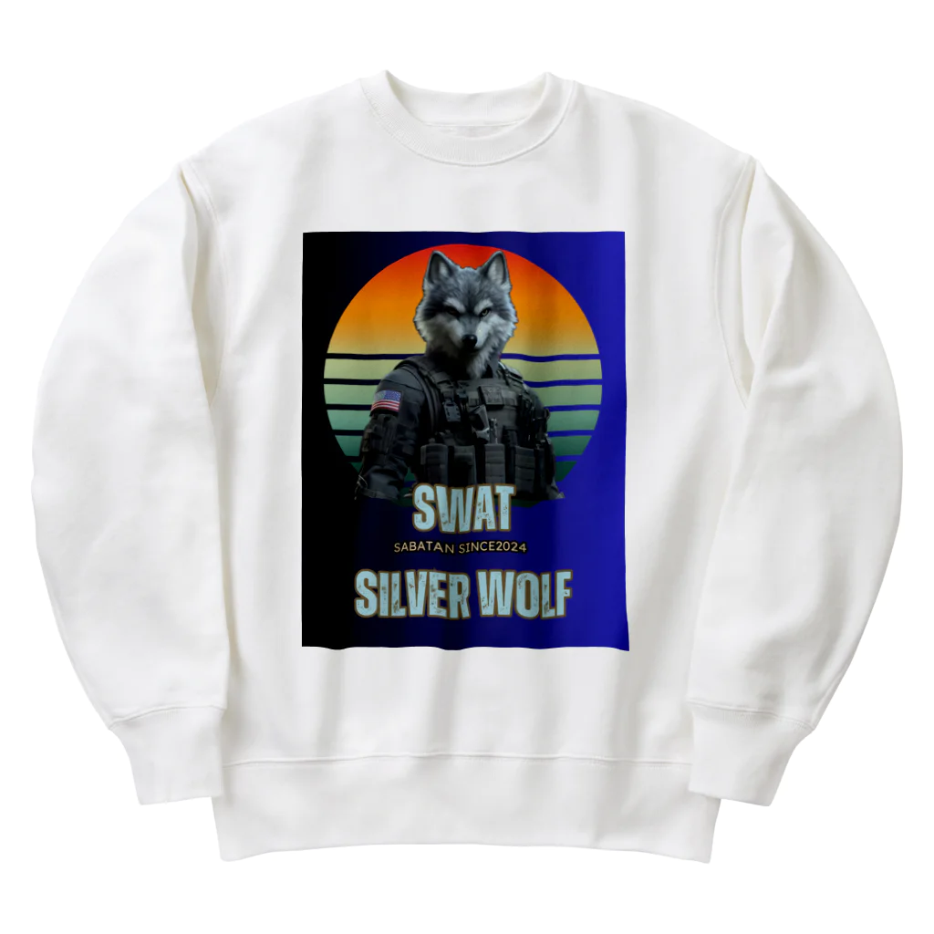 SaBATaNのSWAT シルバーウルフ1 Heavyweight Crew Neck Sweatshirt