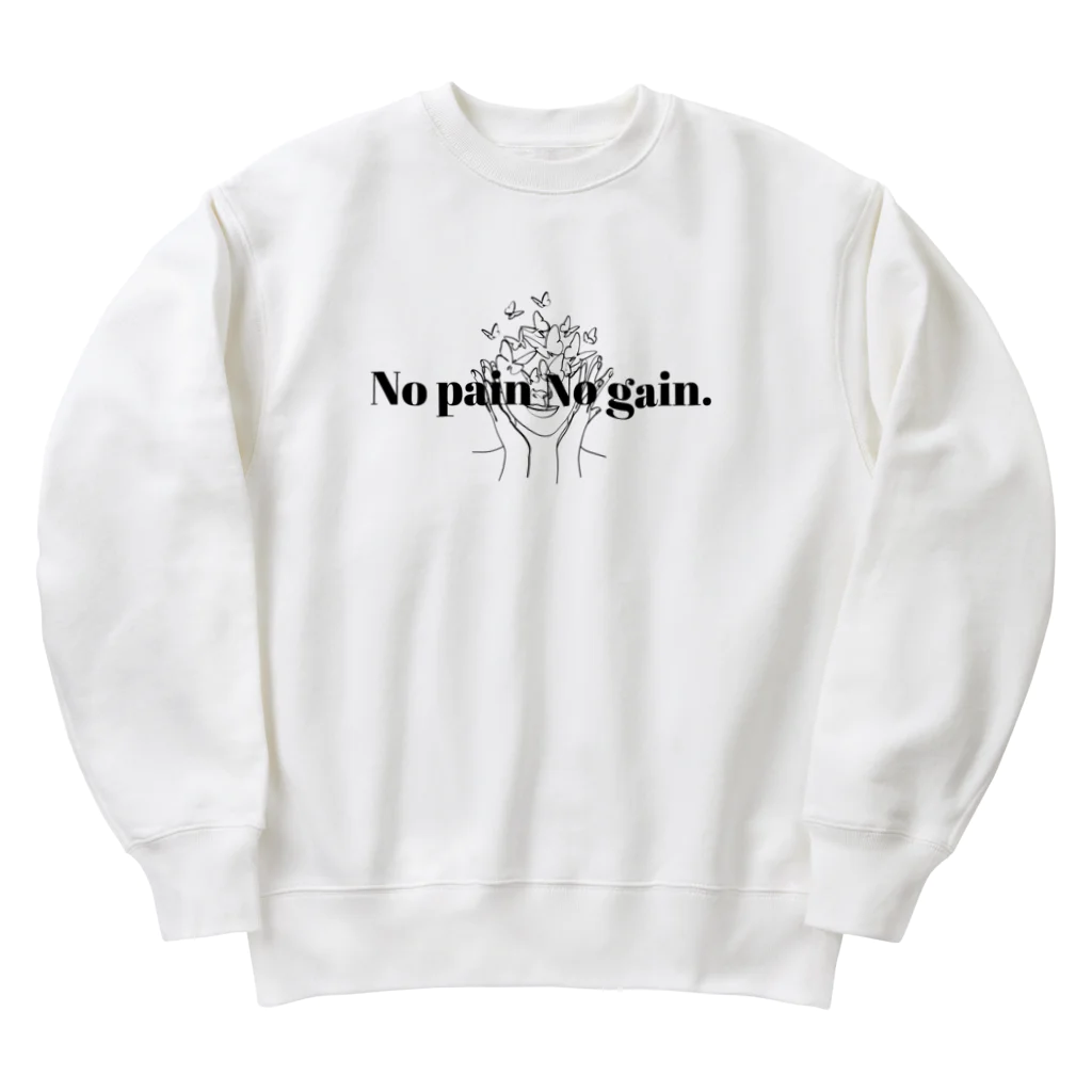 blueingreenのNo pain No gain. Heavyweight Crew Neck Sweatshirt