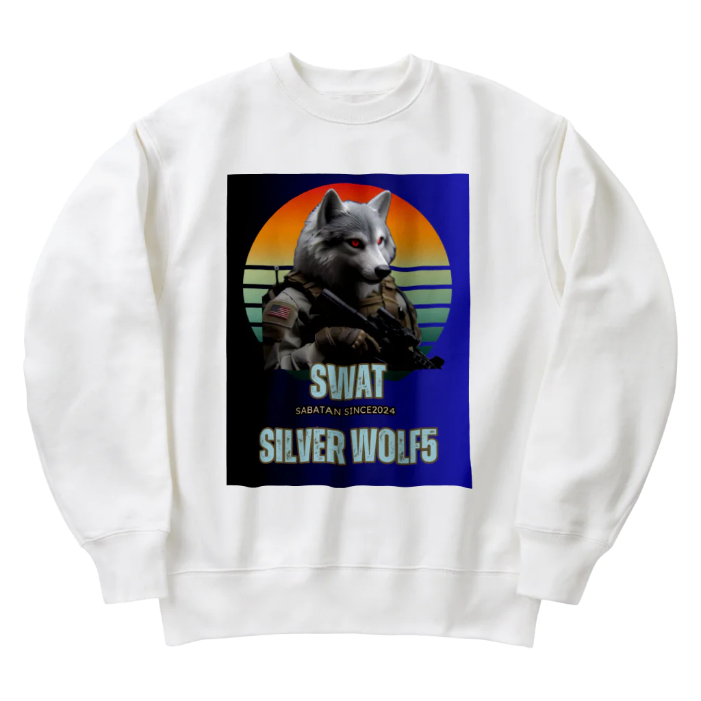 SaBATaNのSWATシルバーウルフ5 Heavyweight Crew Neck Sweatshirt