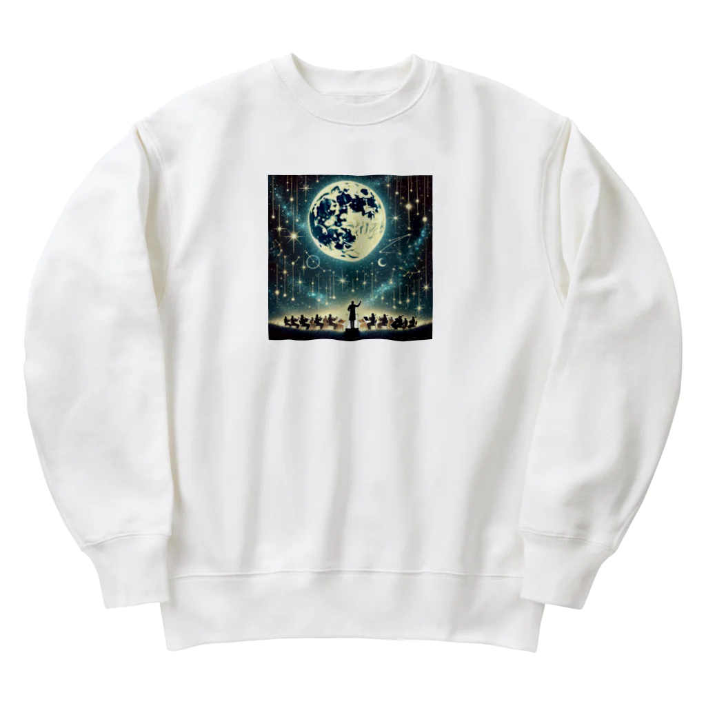 KIglassesのHarmony of the Starry Sky - 星空の調和 Heavyweight Crew Neck Sweatshirt