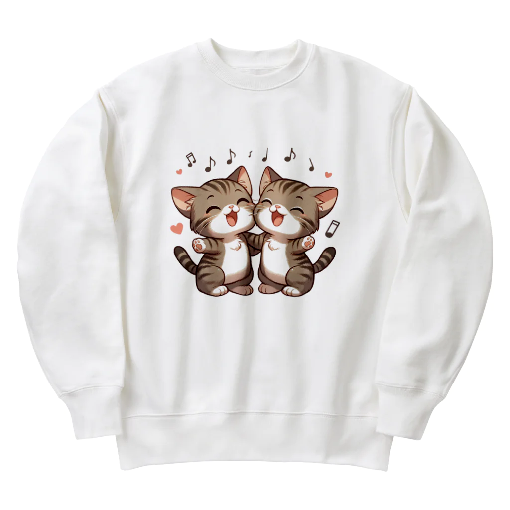 チェリモヤのねこコーラス 10 Heavyweight Crew Neck Sweatshirt