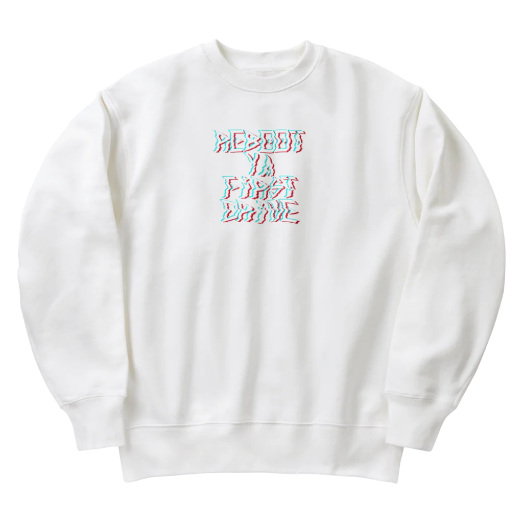 たぬァのREBOOT YA FRIST DRIVE Heavyweight Crew Neck Sweatshirt