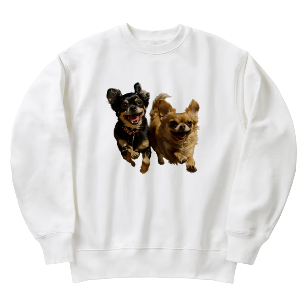 KAMARO66のハピハピチワワ Heavyweight Crew Neck Sweatshirt