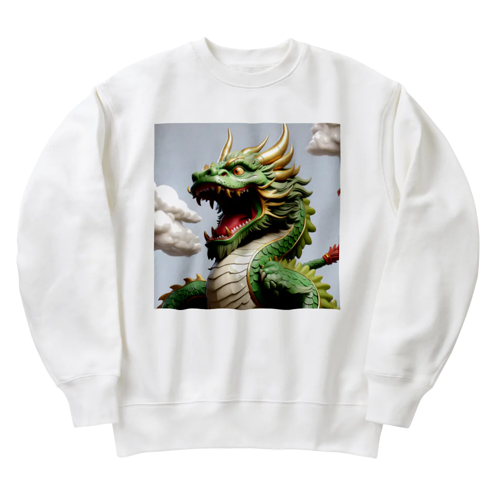 ハッピーハッピープラザ！の緑龍 Heavyweight Crew Neck Sweatshirt