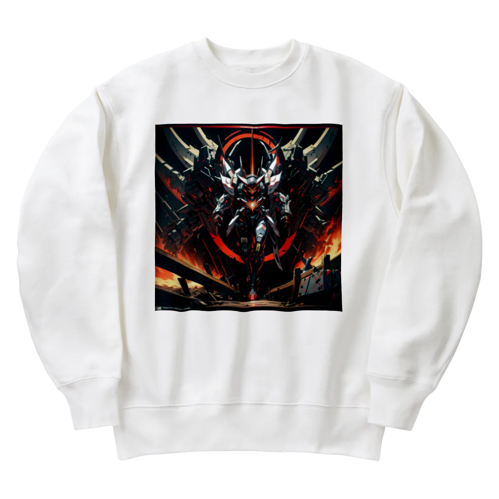 ねむねこのお店のロボ00006 Heavyweight Crew Neck Sweatshirt