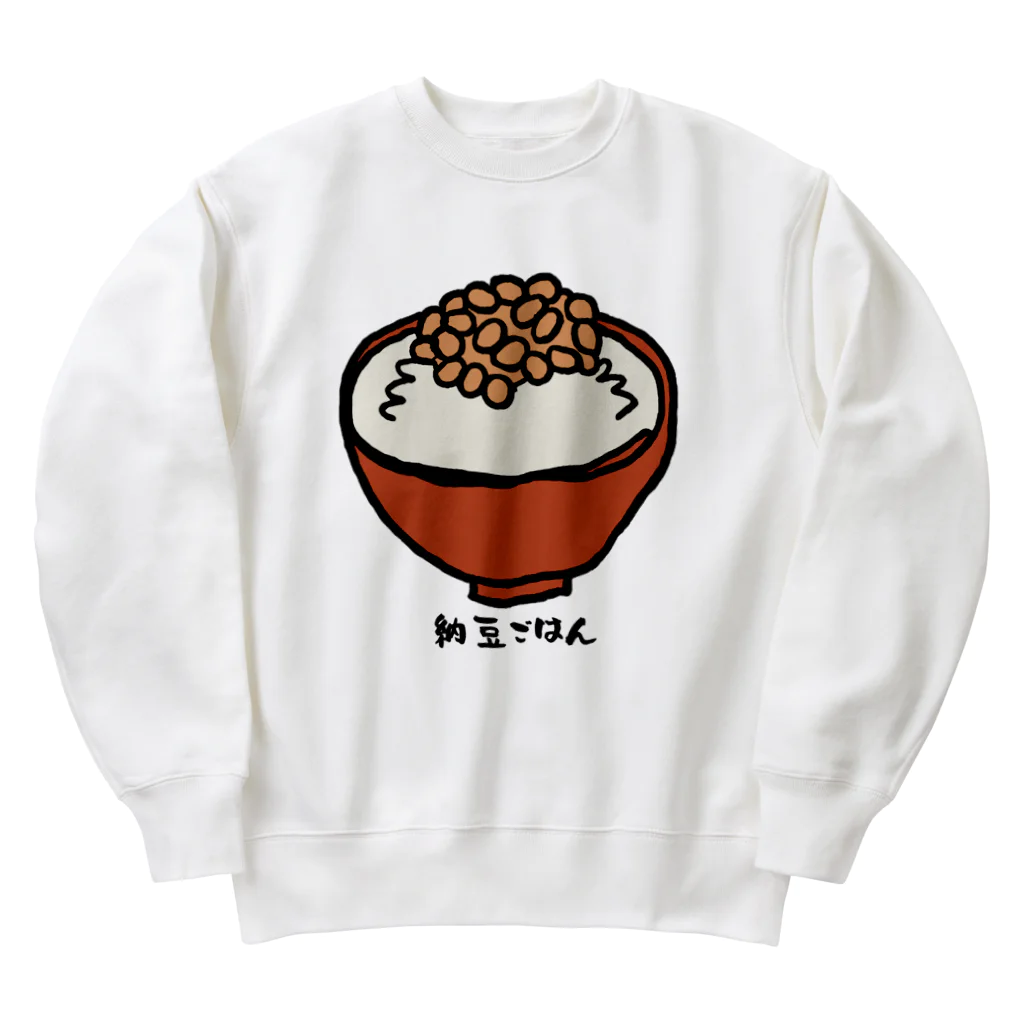 脂身通信Ｚの納豆ごはん_240708 Heavyweight Crew Neck Sweatshirt