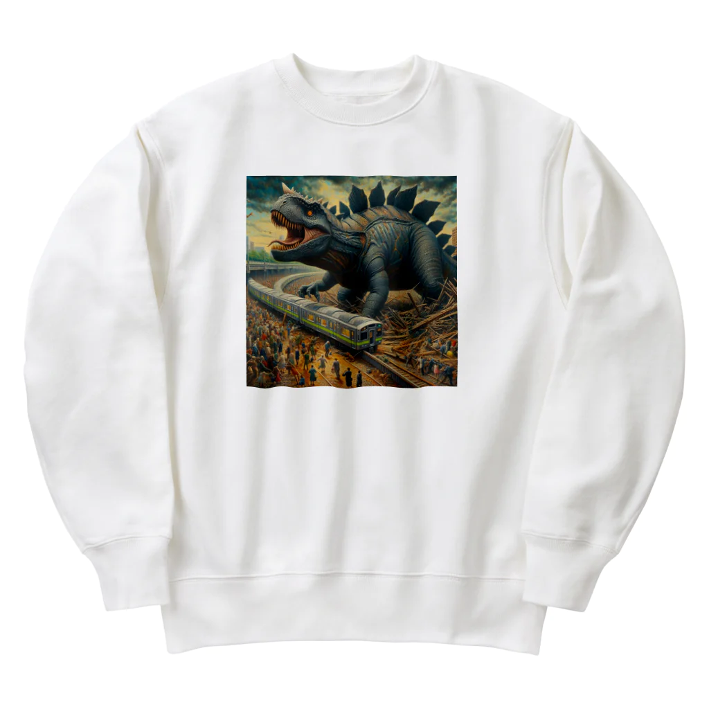 やるか、やらぬか？本人次第の恐竜にはなれなかった Heavyweight Crew Neck Sweatshirt
