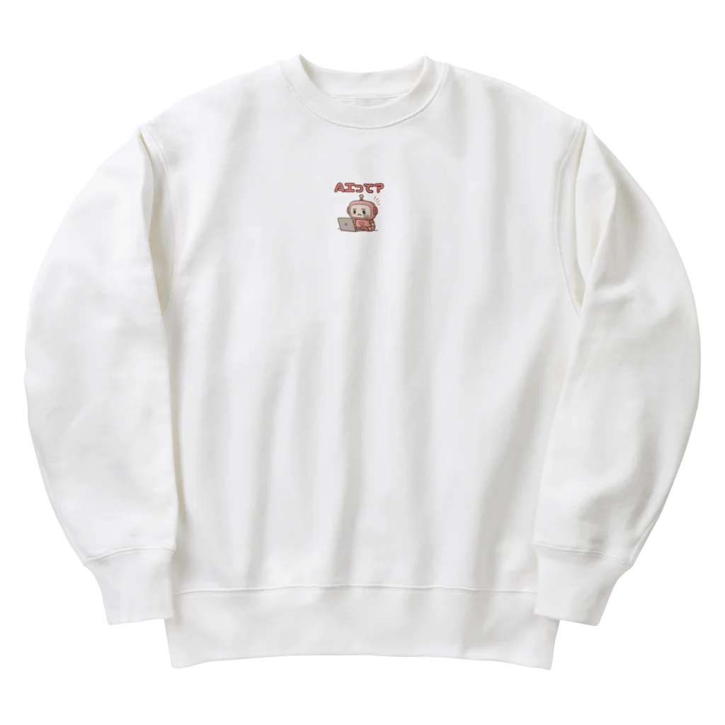 Kazumaのショップの奮闘中のAIロボット Heavyweight Crew Neck Sweatshirt
