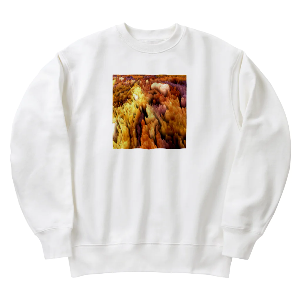 🍩tarojiro(たろじろ) shop🍩の捕らわれの土ロボット模様 Heavyweight Crew Neck Sweatshirt