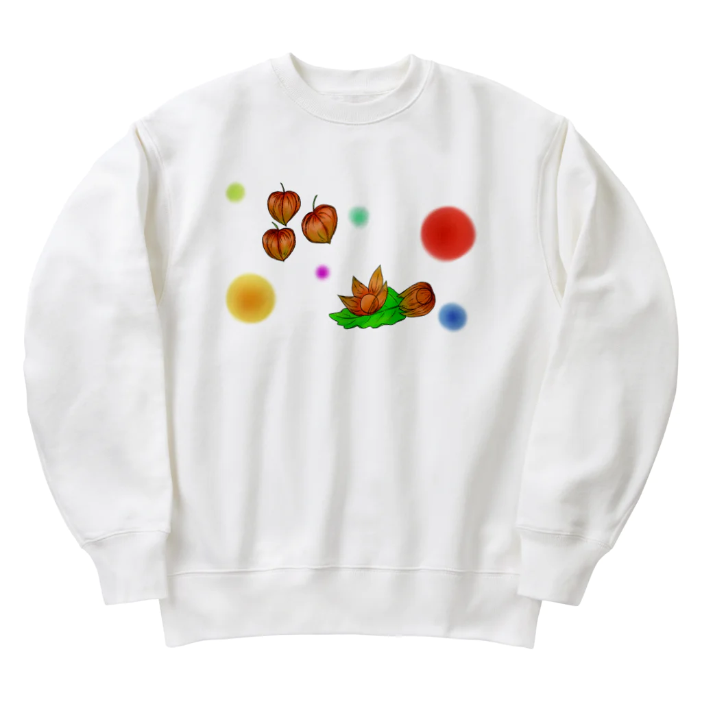 Lily bird（リリーバード）のホオズキ 水玉パターン2 Heavyweight Crew Neck Sweatshirt