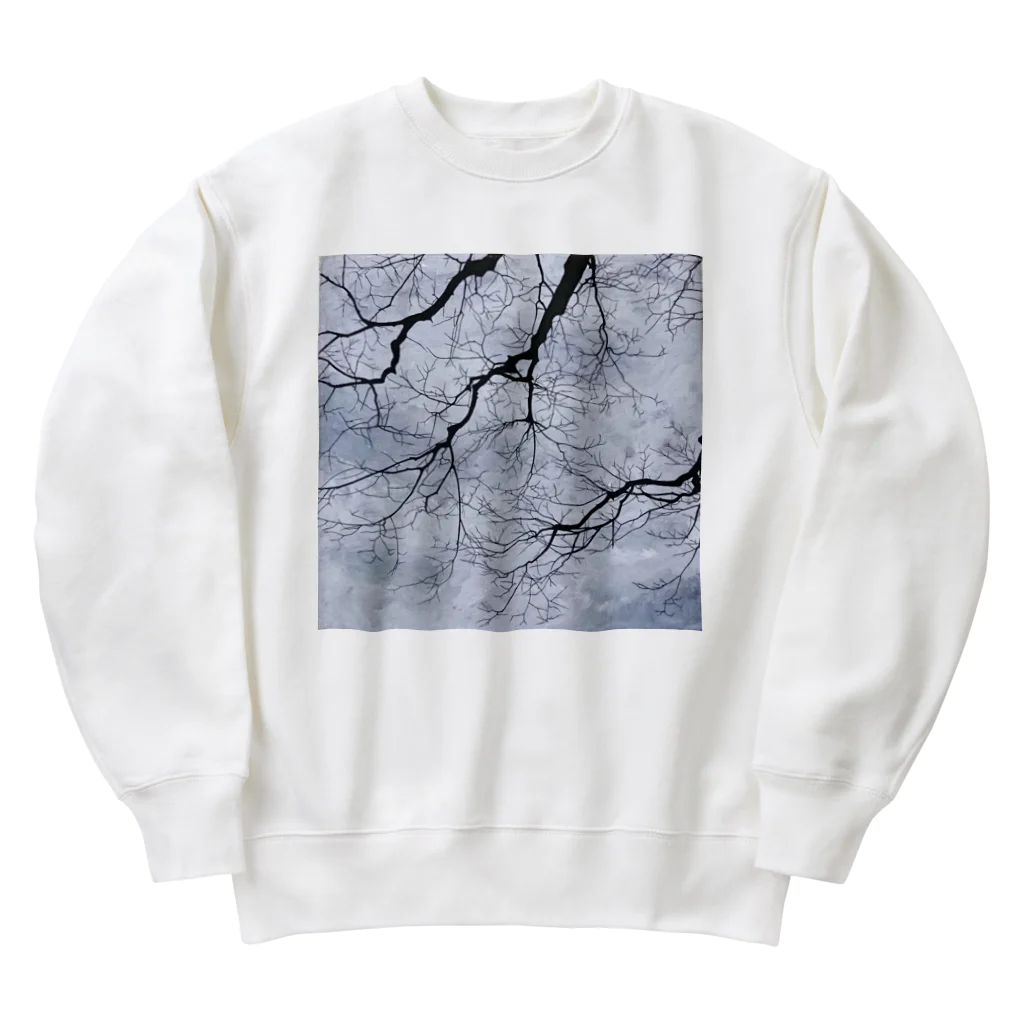 采-aya-の道中、冬 Heavyweight Crew Neck Sweatshirt