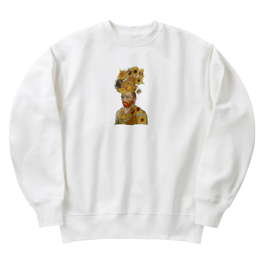 R.MUTT2024の向日葵とゴッホ Heavyweight Crew Neck Sweatshirt