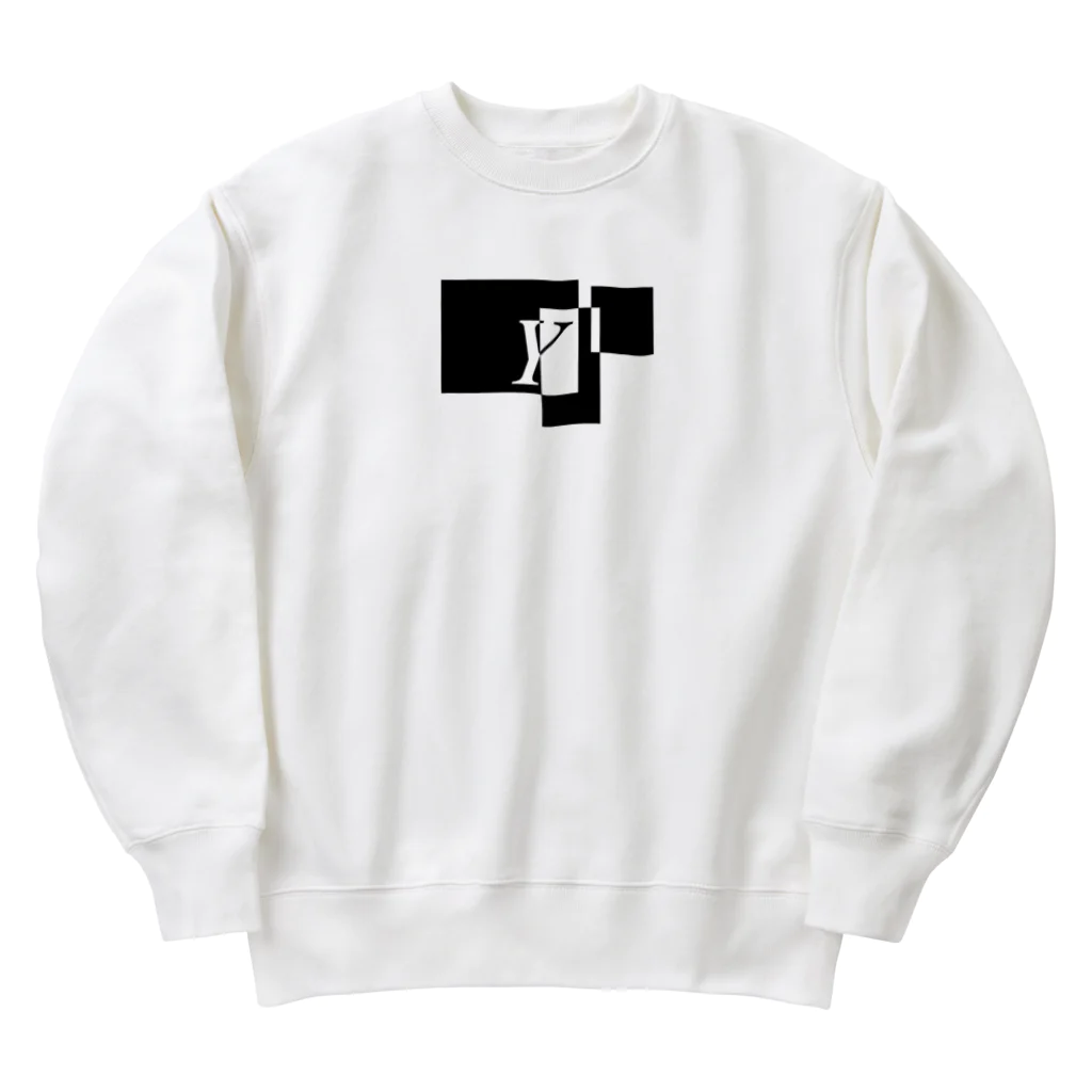 シンプルデザイン：Ｔシャツ・パーカー・スマートフォンケース・トートバッグ・マグカップのシンプルデザインアルファベットY Heavyweight Crew Neck Sweatshirt