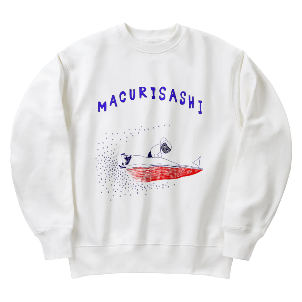 NIKORASU GOのボートレースデザイン「まくり差し」（Tシャツ・パーカー・グッズ・ETC） Heavyweight Crew Neck Sweatshirt