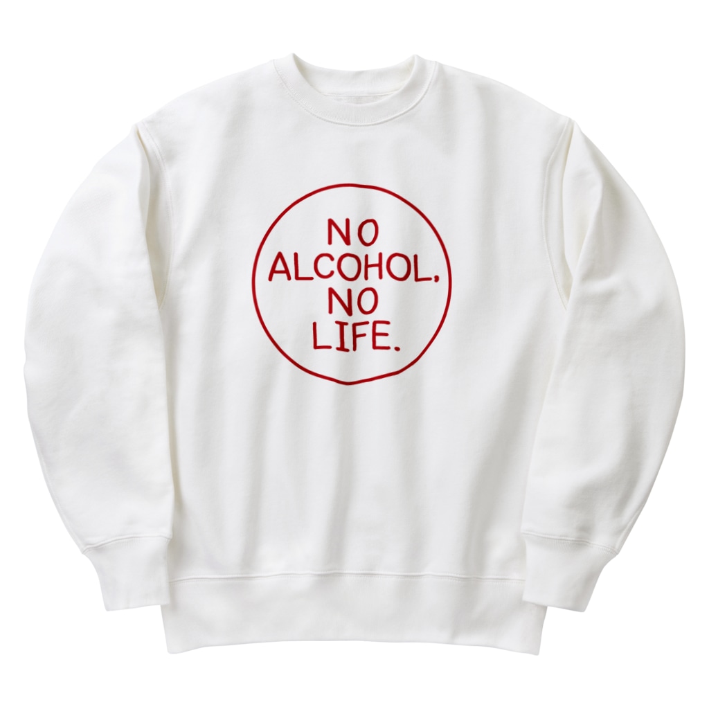 stereovisionのNO ALCOHOL, NO LIFE. Heavyweight Crew Neck Sweatshirt