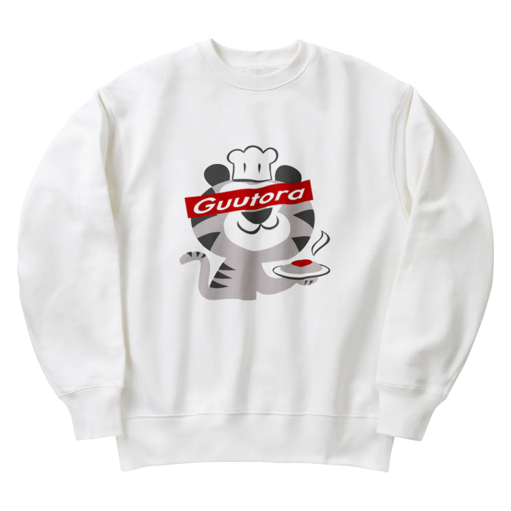 ぐぅトラキッチンの目隠しトラ Heavyweight Crew Neck Sweatshirt