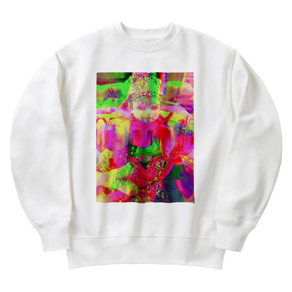 egg Artworks & the cocaine's pixの₵∅€Å|η≠￠₶₳η℘ Heavyweight Crew Neck Sweatshirt