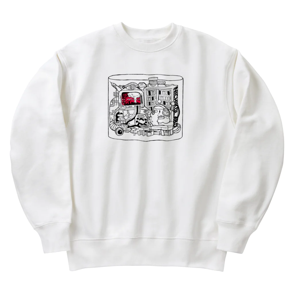 ぜろ＠ニチコラボのうちでこわそう Heavyweight Crew Neck Sweatshirt