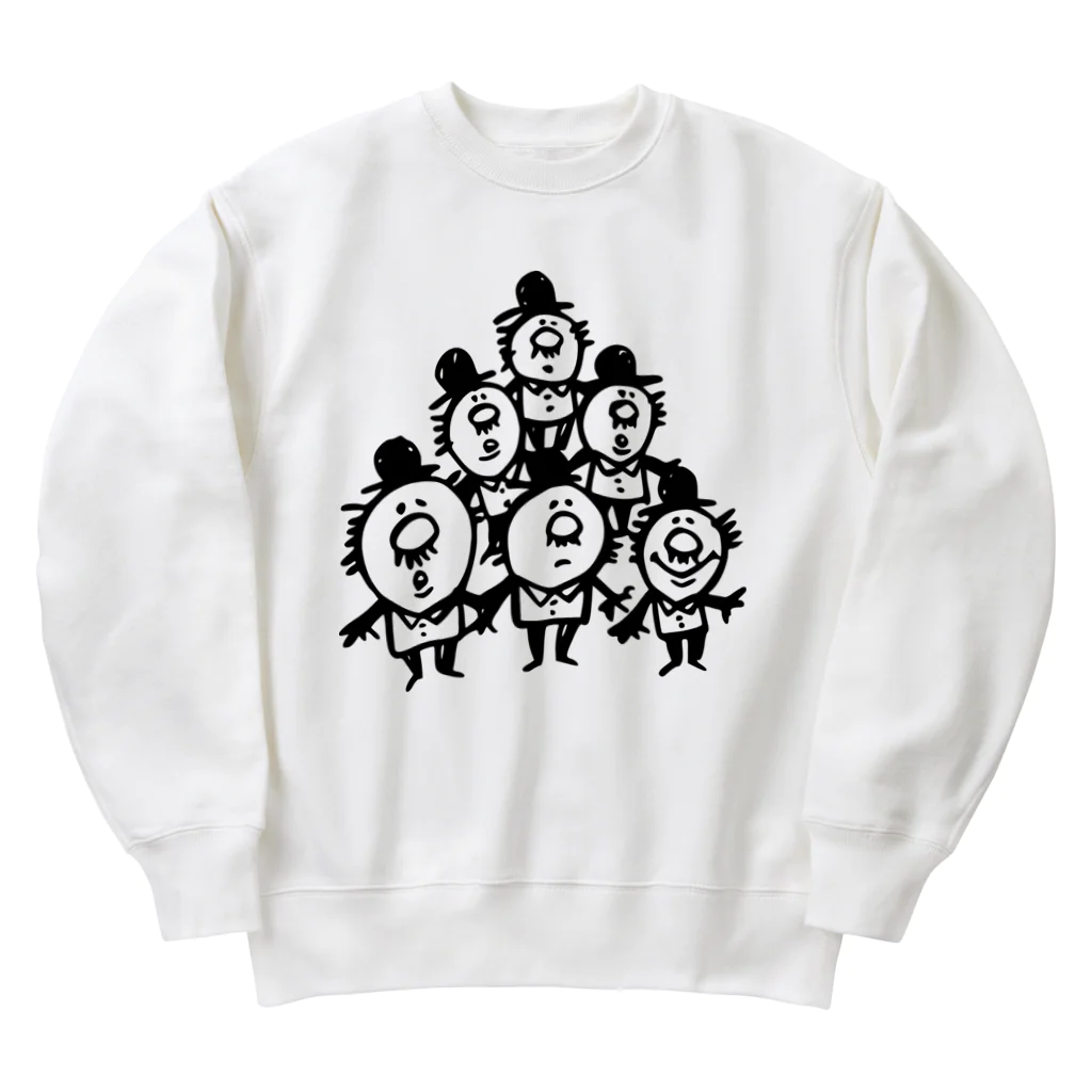 カタオカナオのちっさいおじさんたち Heavyweight Crew Neck Sweatshirt