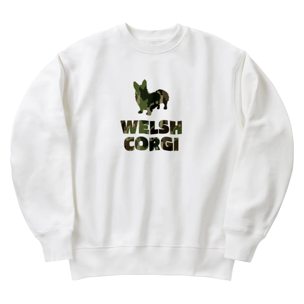 onehappinessのコーギー　迷彩柄 Heavyweight Crew Neck Sweatshirt