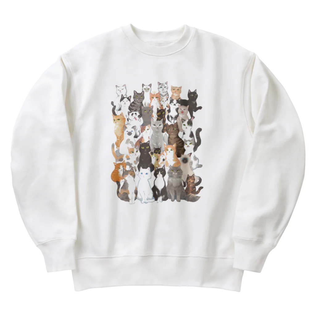 はるさめ商店の猫ネットワークA Heavyweight Crew Neck Sweatshirt