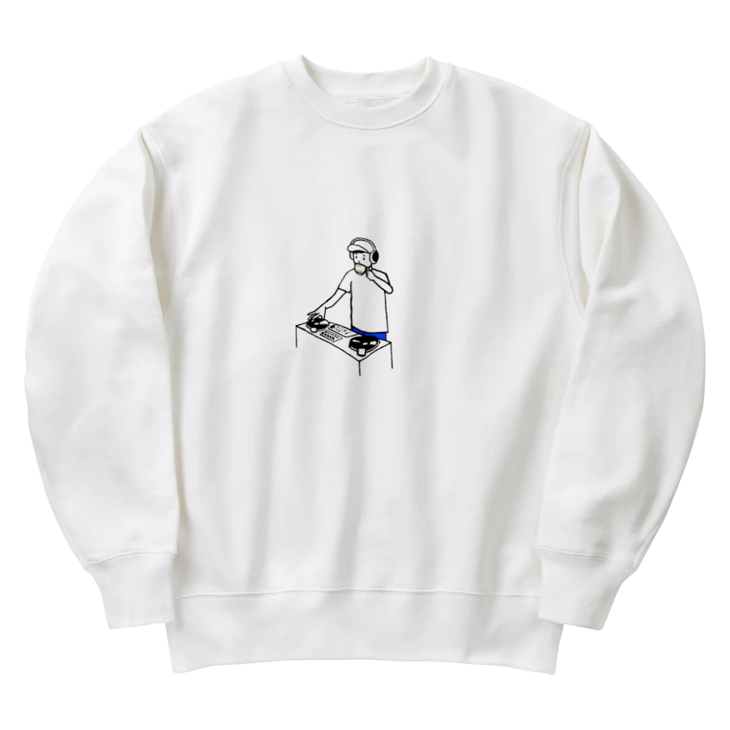 こむさんのDJやまかい Heavyweight Crew Neck Sweatshirt