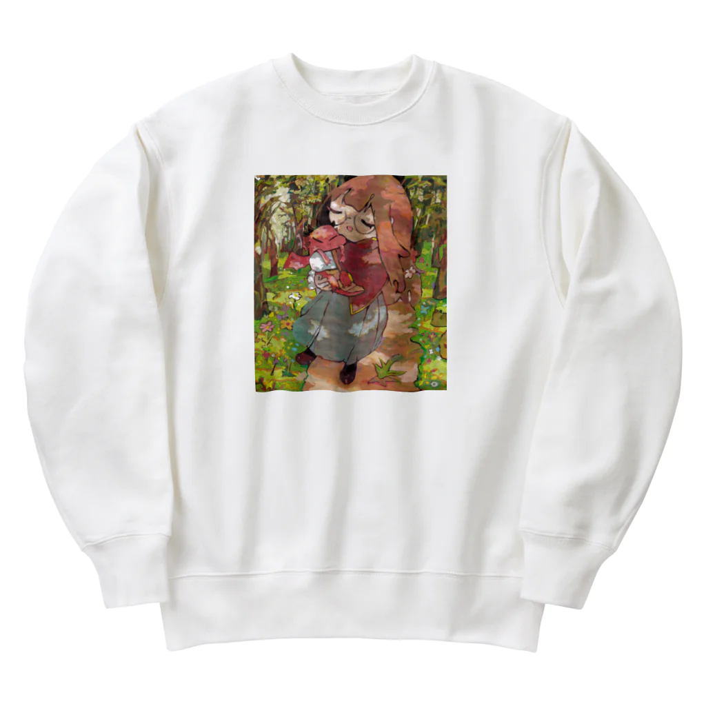 濱田むぎの竜へのラヴ Heavyweight Crew Neck Sweatshirt