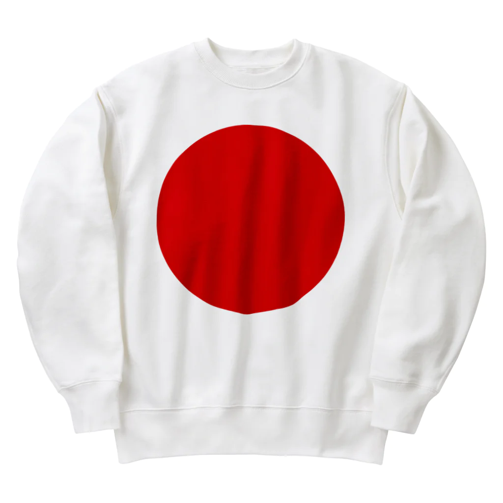 ゴロニャーのダサT屋さんの日本 JAPAN 国旗 日の丸 赤丸 Heavyweight Crew Neck Sweatshirt