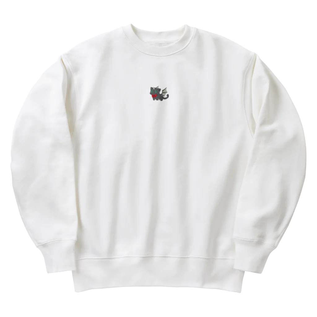 ユウ@にゅーたいぷな猫のにゃんドラ｢ノック｣｣ Heavyweight Crew Neck Sweatshirt