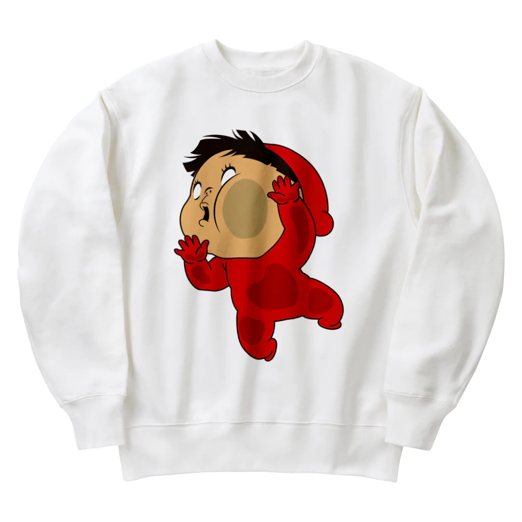 Yukiの黄色いヤツのひっつきあーカラー Heavyweight Crew Neck Sweatshirt