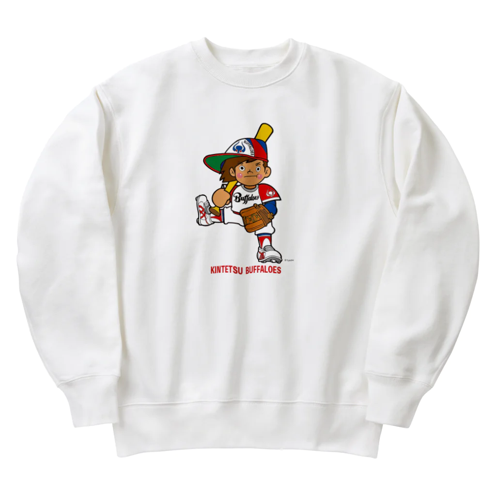 バッファ君  goods【近鉄バファローズ／1976-1996】の【新】バッファ君（英）／ベーシックポーズ Heavyweight Crew Neck Sweatshirt