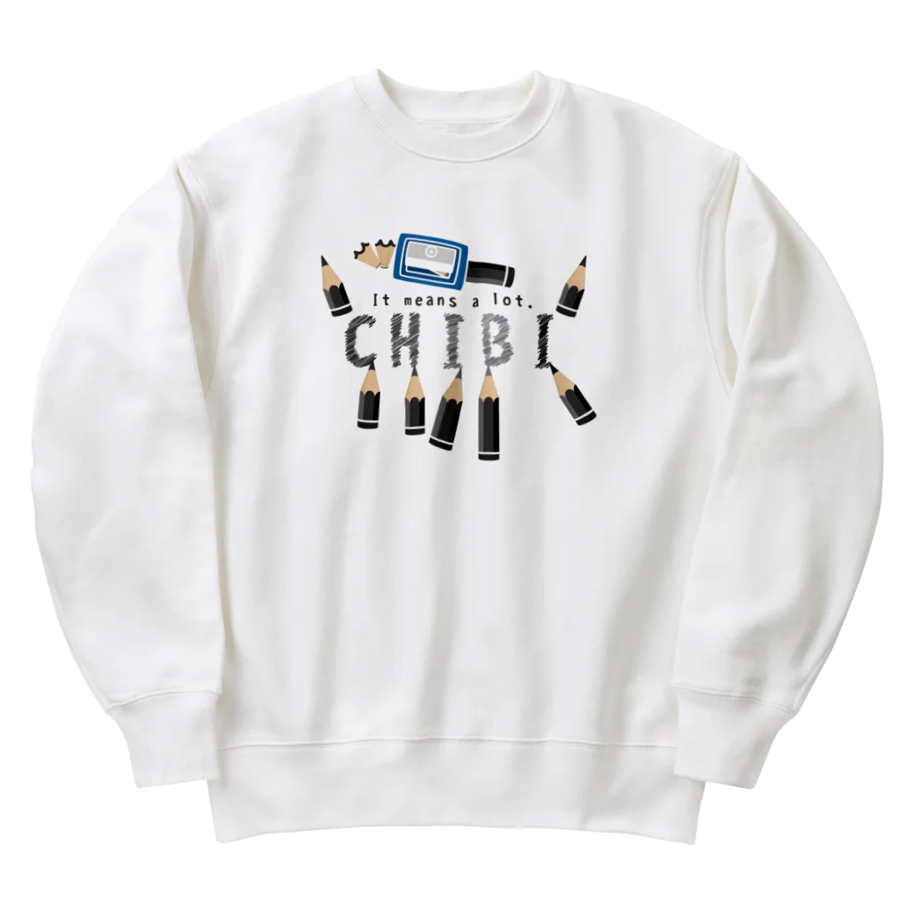 イラスト MONYAAT のCT156　ちびた鉛筆*A Heavyweight Crew Neck Sweatshirt