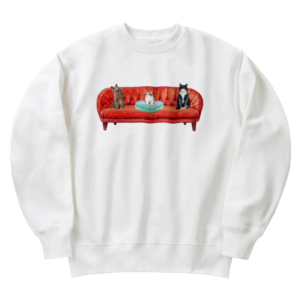 SANKAKU DESIGN STOREの新入りと古参の緊張感溢れるソーシャルディスタンス(社会的距離)。 Heavyweight Crew Neck Sweatshirt