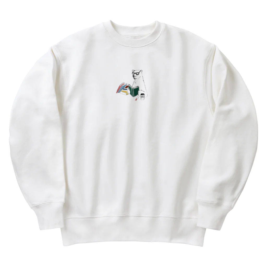 and_paddyの 読書シロクマ 【アイテムの説明をお読みください】 Heavyweight Crew Neck Sweatshirt